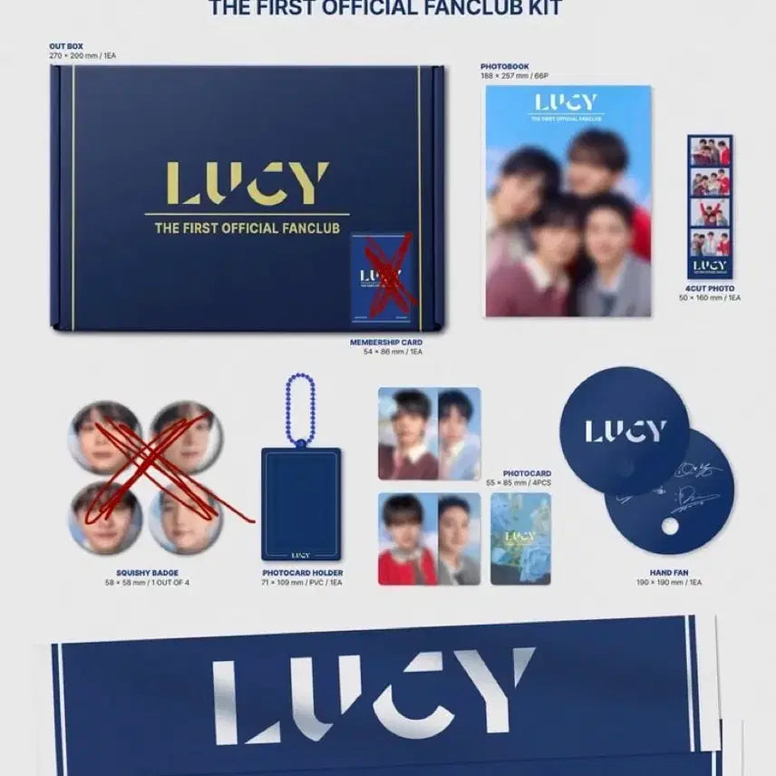 [BUNJANG] LUCY Walwali Fanclub 1st Kit (Partial Set) / 루시 왈왈이 팬클럽 1기 키트