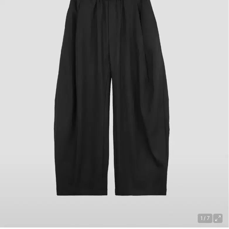 [BUNJANG] Rio Homme Curved Wide Banding Pants Black / (M) 리우옴므 커브드 와이드 밴딩 팬츠 블랙 구매합니다.