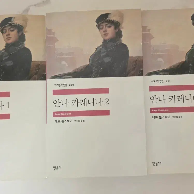 [BUNJANG] Minumsa World Literature Series Anna Karenina Complete 3-Volume Set / 민음사 세계문학전집 안나 카레니나 3권 세트 책