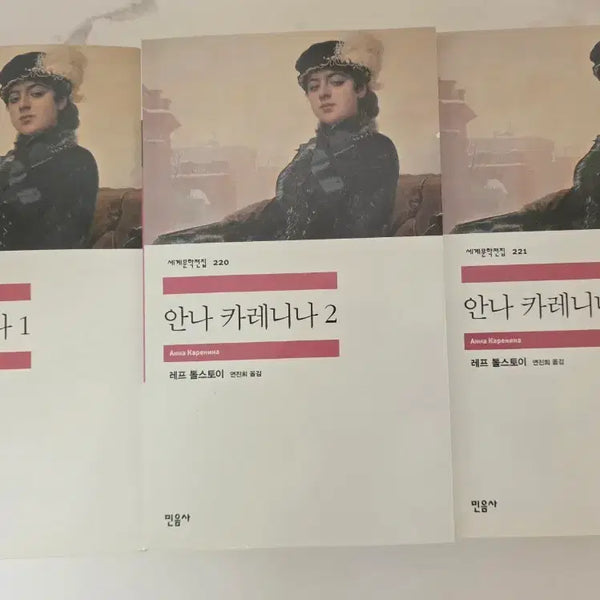 [BUNJANG] Minumsa World Literature Series Anna Karenina Complete 3-Volume Set / 민음사 세계문학전집 안나 카레니나 3권 세트 책