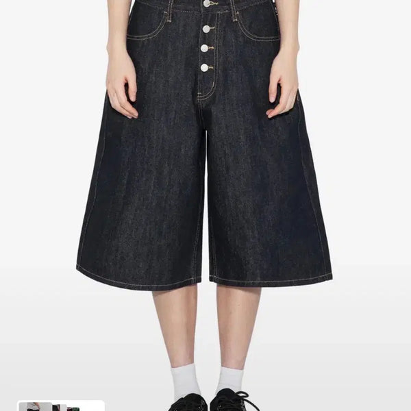 [BUNJANG] XTONZ XP326 Round Bermuda Denim Pants Size S / 엑스톤즈 XP326 라운드 버뮤다 데님 팬츠 S사이즈