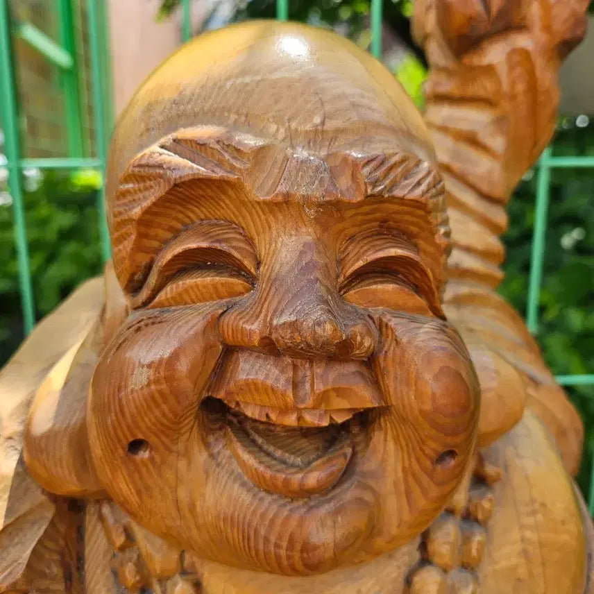 [BUNJANG] Wooden Sculpture of Budai (Monk) / 포대화상 목각