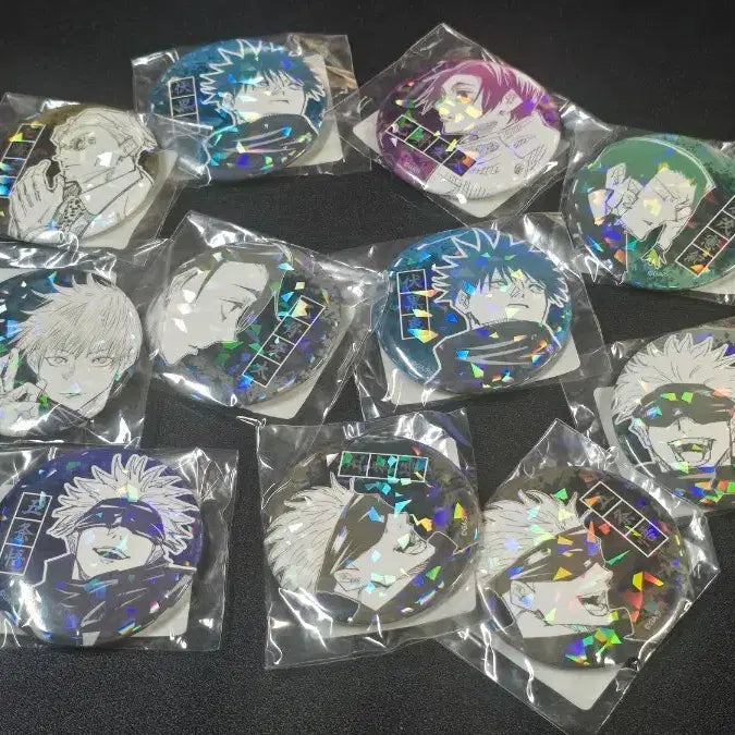 [BUNJANG] Jujutsu Kaisen All-Star Can Badge Set (Gojo, Yuta, Megumi, Nanami, Kamo) / 주술회전 올스타 캔뱃지 고죠 유타 메구미 나나미 카모 일괄