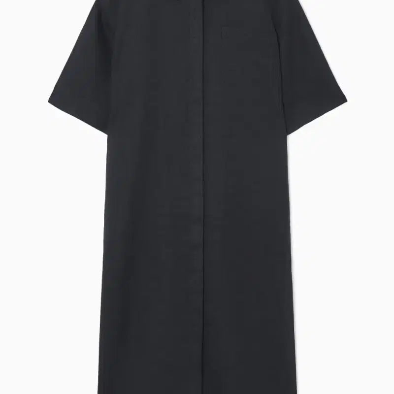[BUNJANG] COS Oversized Linen Midi Short-Sleeve Dress Navy Blue / 코스 오버사이즈 린넨 미디 반팔 원피스 네이비블루
