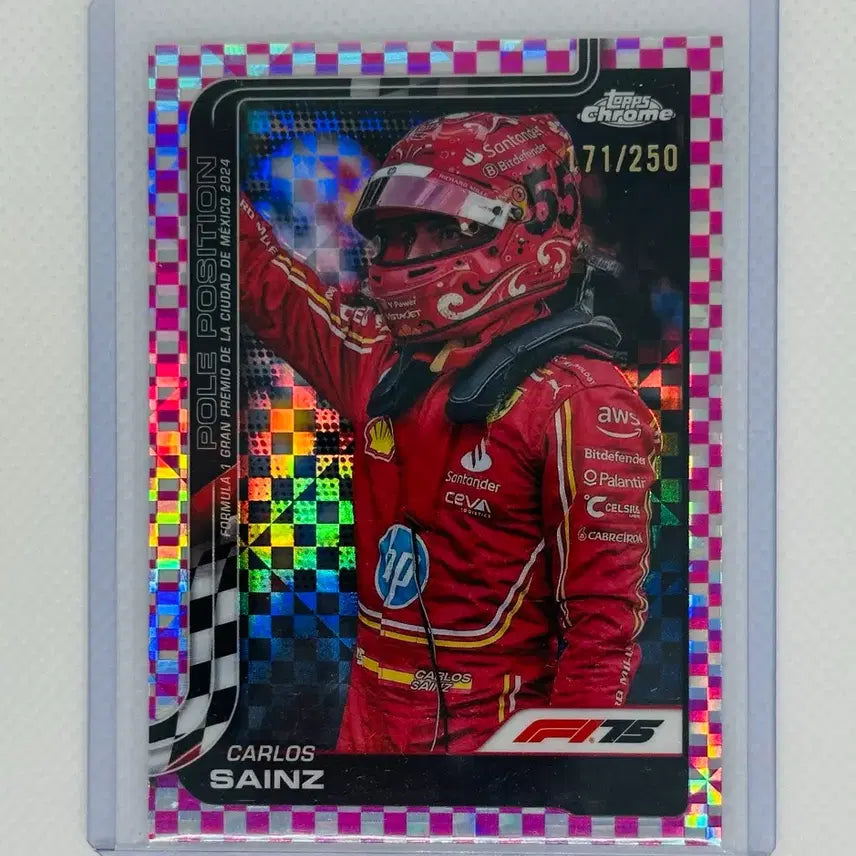 [BUNJANG] 2025 Topps Chrome F1 Carlos Sainz Limited Edition Card 171/250 / 2025 탑스 크롬 F1 카를로스 사인츠 250 한정 카드