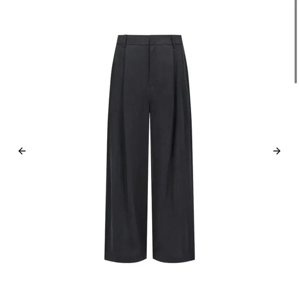 [BUNJANG] Amomento Cupro Pants Black / [L] 아모멘토 큐프라 팬츠 블랙
