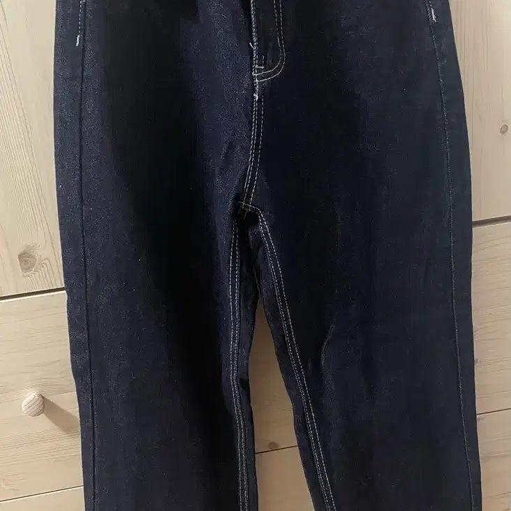 [BUNJANG] Dark Wash Denim Wide Pants - Size S / 진청 데님 와이드 팬츠. S size (새 상품)
