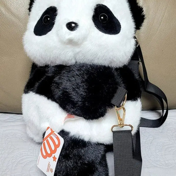 [BUNJANG] Jjang Friends Panda Hug Me Backpack Plush Toy (New Arrival) / 짱프렌즈 안아줘요 판다 백팩가방 인형(신상품)