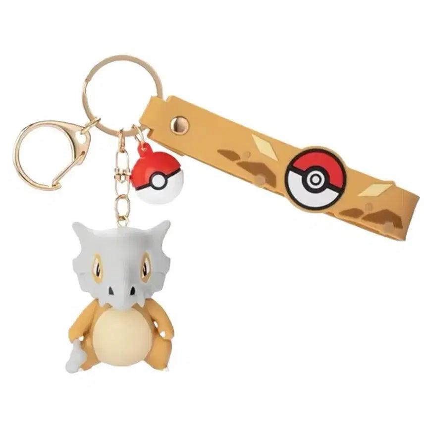 [BUNJANG] Pokemon Cubone Monster Ball Keychain / 포켓몬스터 탕구리 몬스터볼 키링