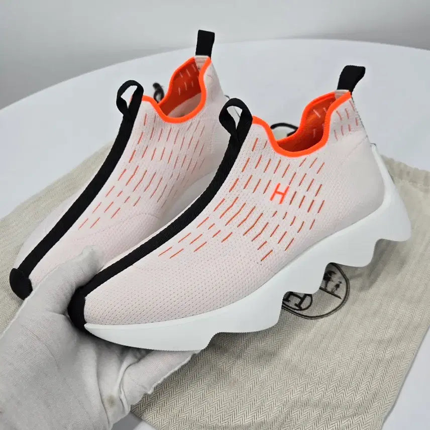 [BUNJANG] Hermes H Eclair Knit Sneakers Size 37.5 / [ 정품 ] 에르메스 H 에클레어 니트 스니커즈 37.5