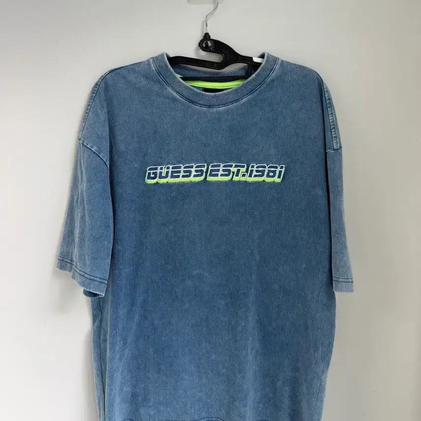 [BUNJANG] Guess Washed Short Sleeve T-Shirt / 게스 워싱 반팔티