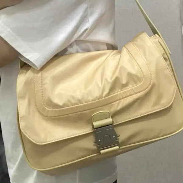 [BUNJANG] Matin Kim Buckle Bag Light Yellow / 택달린 새상품 마뗑킴 가방