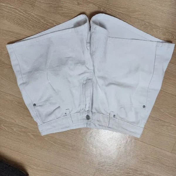 [BUNJANG] White Denim Shorts / 화이트 데님 숏팬츠