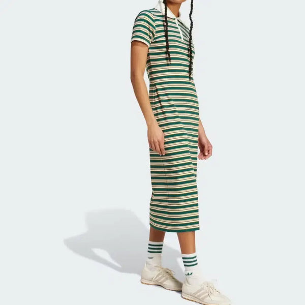 [BUNJANG] Adidas Striped Collar Dress / 아디다스 단가라 카라 원피스