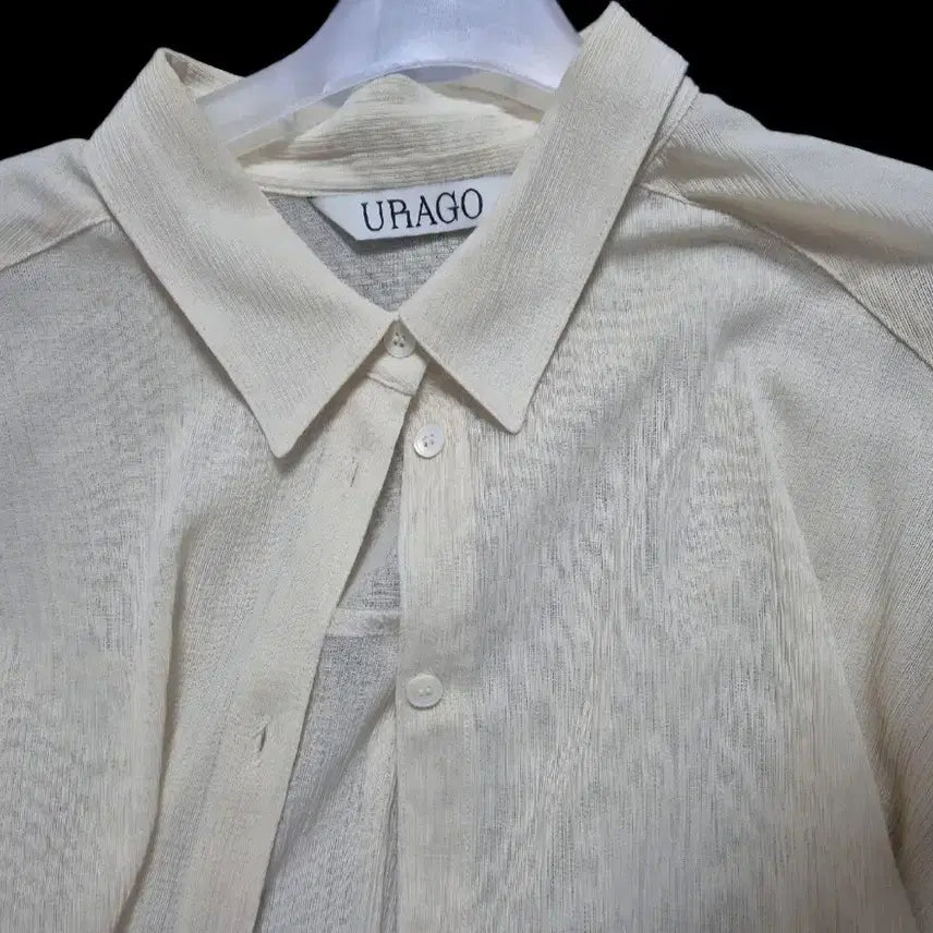 [BUNJANG] URAGO String Shirt Light Beige / 유라고 URAGO 스트링셔츠 라이트베이지