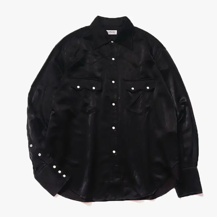 [BUNJANG] BEAMS BOY 25FW Satin Western Shirt / 빔즈보이 25FW 새틴 웨스턴셔츠