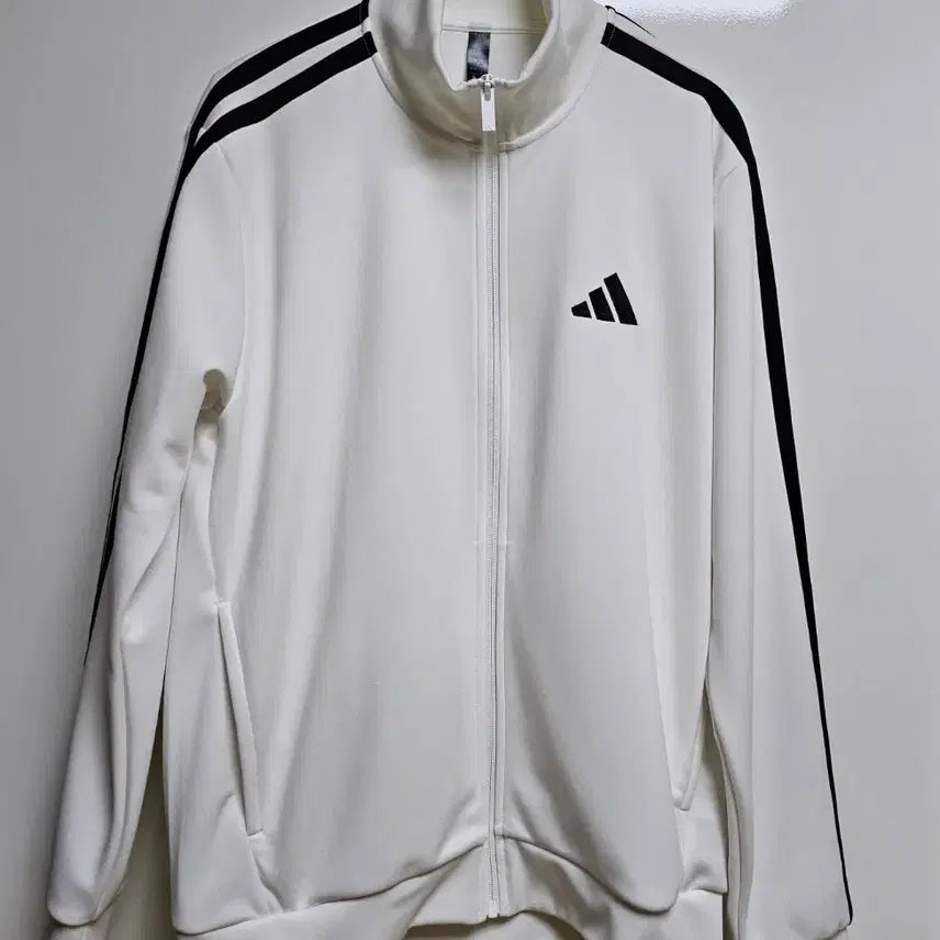 [BUNJANG] Adidas Track Top Jersey White M / 아디다스 트랙탑 져지 흰색 M사이즈