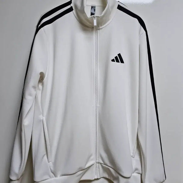 [BUNJANG] Adidas Track Top Jersey White M / 아디다스 트랙탑 져지 흰색 M사이즈