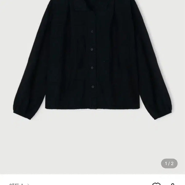 [BUNJANG] Ethos Pattern Shirt Black / 에토스 패턴 셔츠 블랙