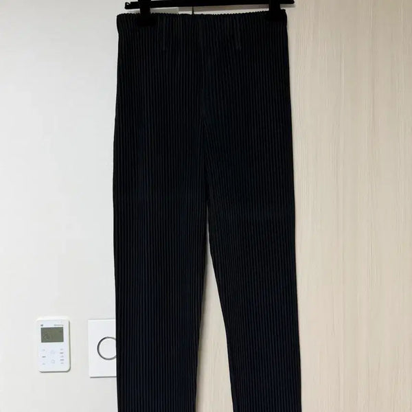 [BUNJANG] Homme Plissé Pleats Black Slacks Pants - Size 01 / 옴므플리세 바지 01 사이즈