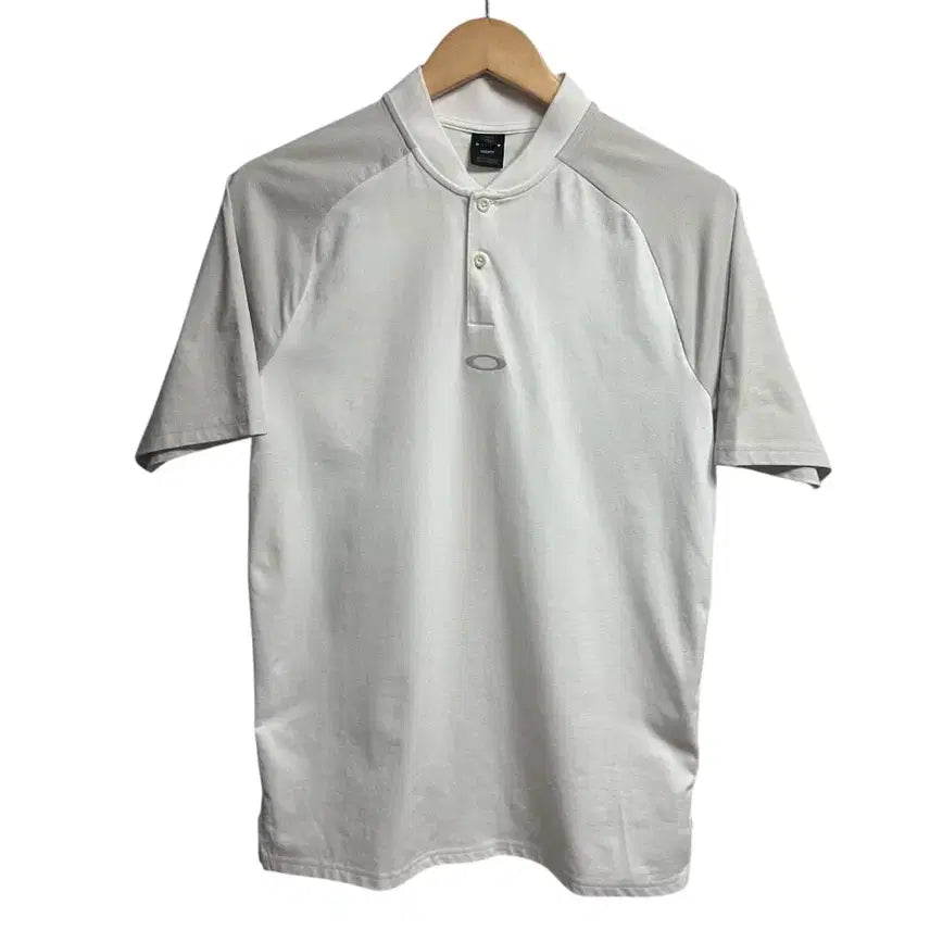 [BUNJANG] Oakley Regular Fit Henly Neck T-Shirt White M / 오클리 레귤러핏 헨리넥 반팔티 화이트 M size