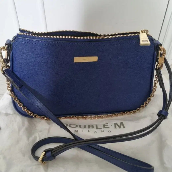 [BUNJANG] The M Leather Mini Bag Navy / 새제품 더블엠 네이비색상 가방