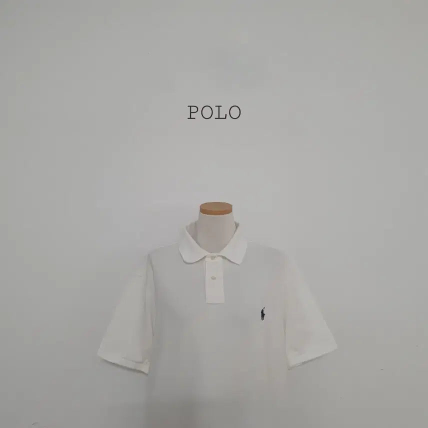 [BUNJANG] Polo Ralph Lauren Embroidered Logo Short Sleeve Polo Shirt White / No.26070312 폴로 랄프로렌 자수로고 반팔 카라티 화이트