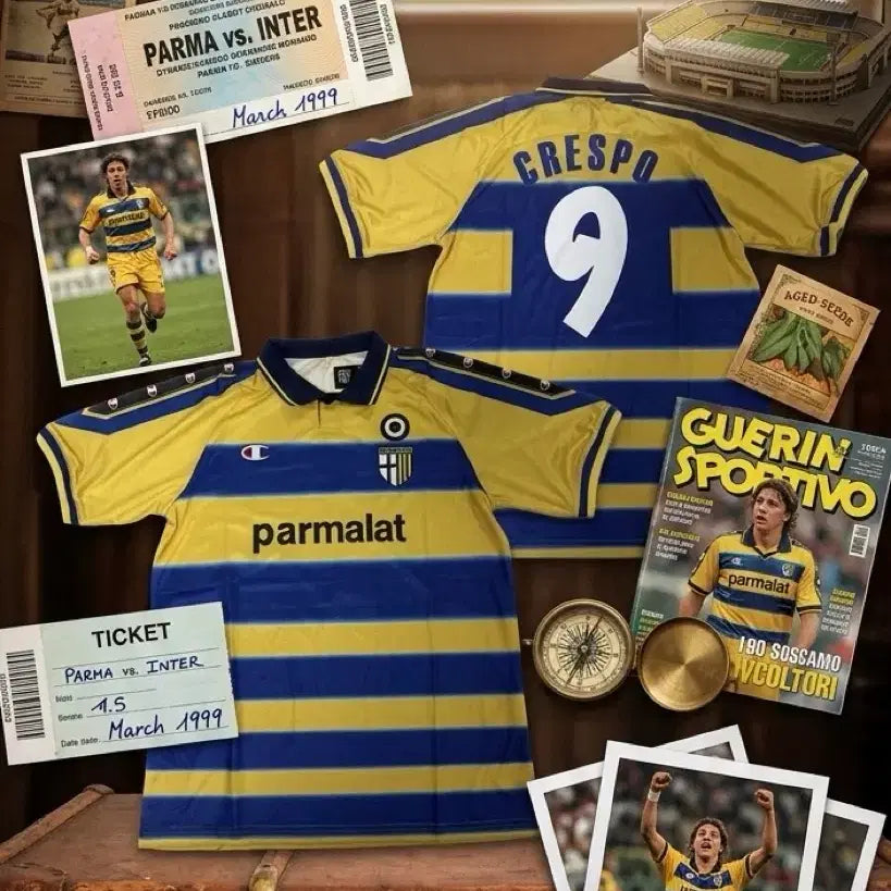 [BUNJANG] Parma 99/10 Hernán Crespo Serie A Jersey / 세리에A 99/10 파르마 크레스포 유니폼 판매합니다
