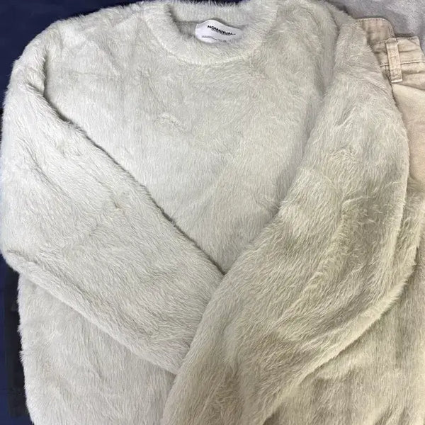 [BUNJANG] NOMANUAL Hairy Knit M / 노매뉴얼 헤어리 니트 m