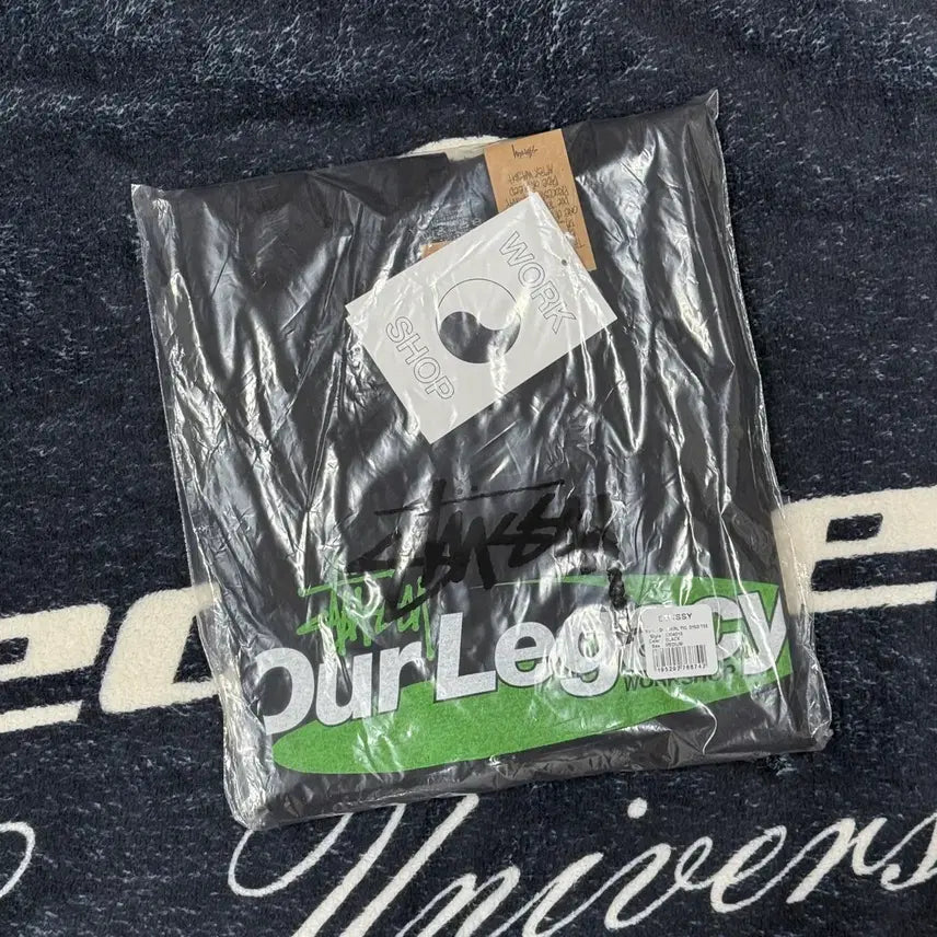 [BUNJANG] Stüssy x Our Legacy Workshop Swill Pigment Dyed T-Shirt Black / 스투시 아워레가시 워크샵 스윌 피그먼트 다이드 티셔츠 S