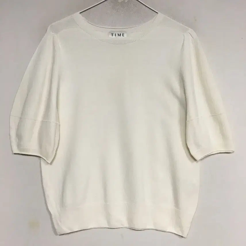 [BUNJANG] TIME 23 Short Sleeve Knit Top / 23 TIME 타임 반팔 니트