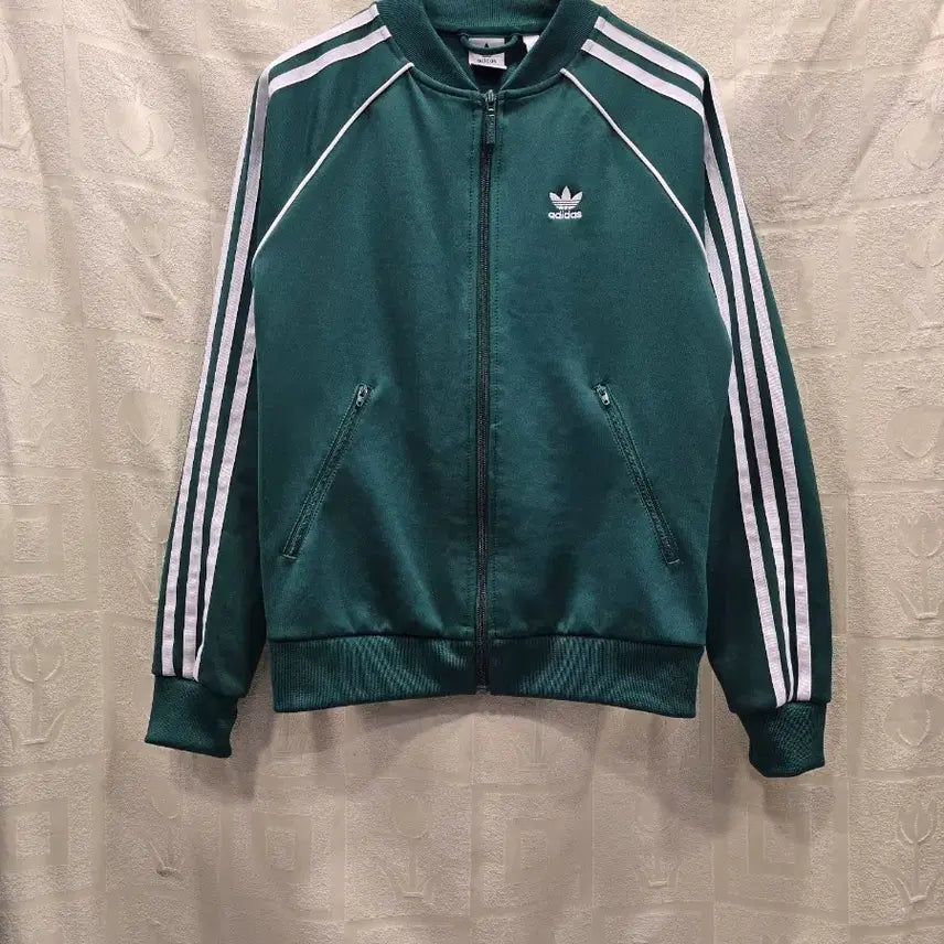 [BUNJANG] Adidas Superstar Green Track Top Jersey XS / 아디다스 슈퍼스타 그린 트랙탑 져지 XS(44)
