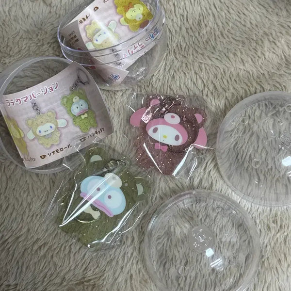 [BUNJANG] Sanrio Latte Kuma Acrylic Keyholder Bundle Set - Hangyodon / My Melody / 산리오 신상가챠 라떼쿠마 아크릴 키홀더 한교동/마이멜로디 일괄