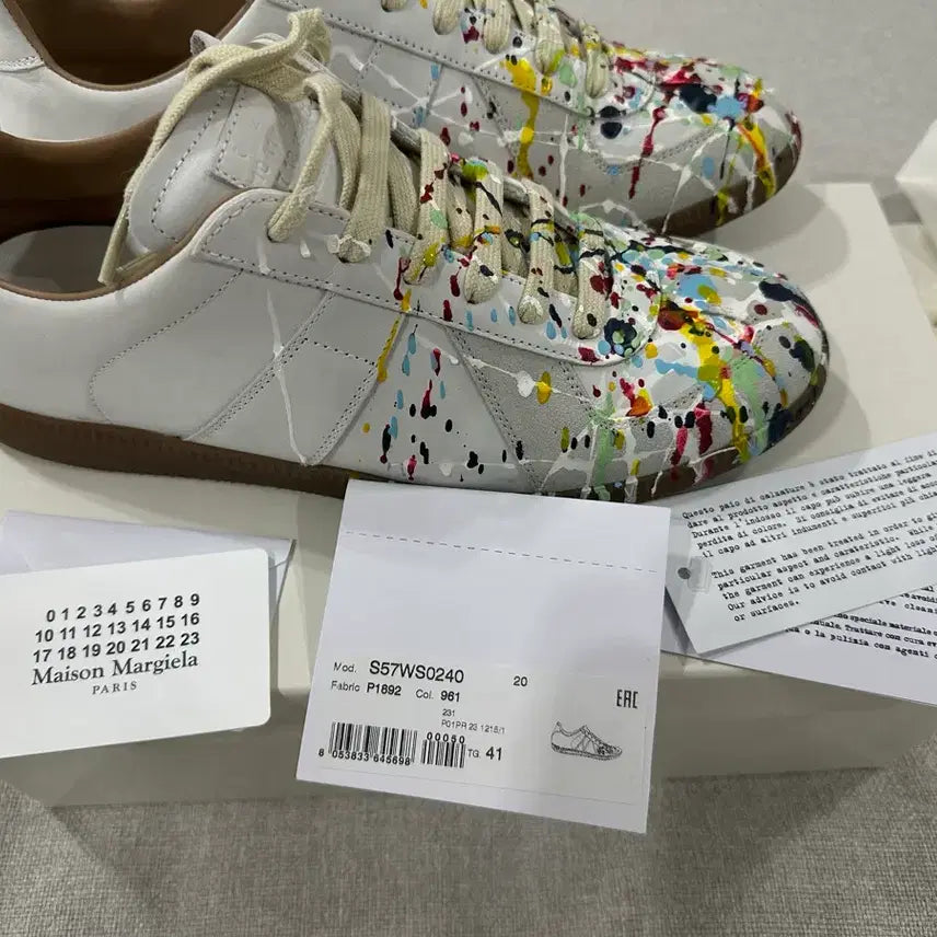 [BUNJANG] Maison Margiela German Army Trainer Painted Size 41 / 마르지엘라 독일군 페인팅 41
