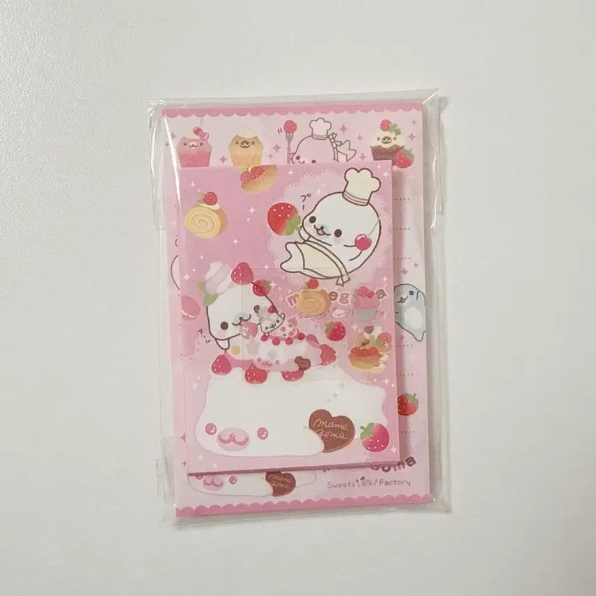 [BUNJANG] Mamegoma Mini Letter Set Stationery Stickers (2009) / 고전 마메고마 미니 편지지 봉투 스티커 2009 희귀