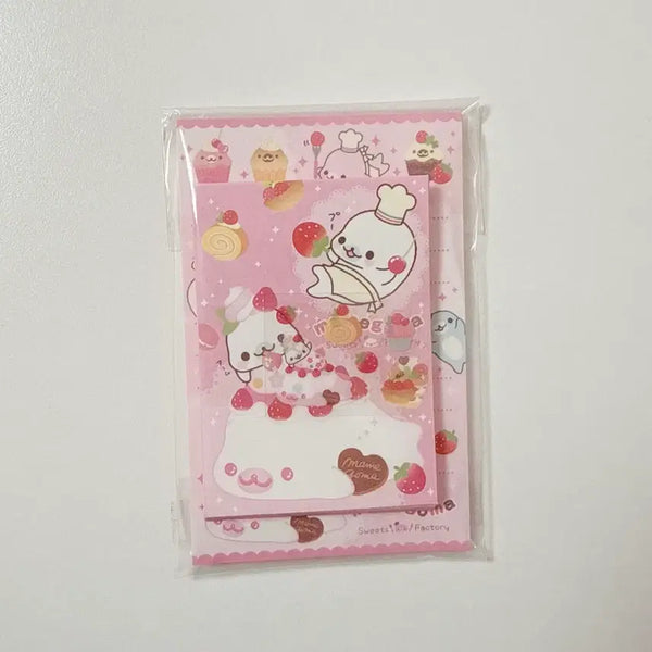 [BUNJANG] Mamegoma Mini Letter Set Stationery Stickers (2009) / 고전 마메고마 미니 편지지 봉투 스티커 2009 희귀