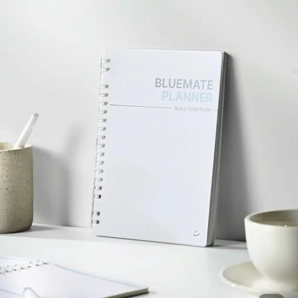 [BUNJANG] Color Me Blue Rouge Leaf Timebox Planner (A5 18-Ring Binder) / 컬러미블루 루즈리프 타임박스 플래너 (A5 18공 바인더 노트)