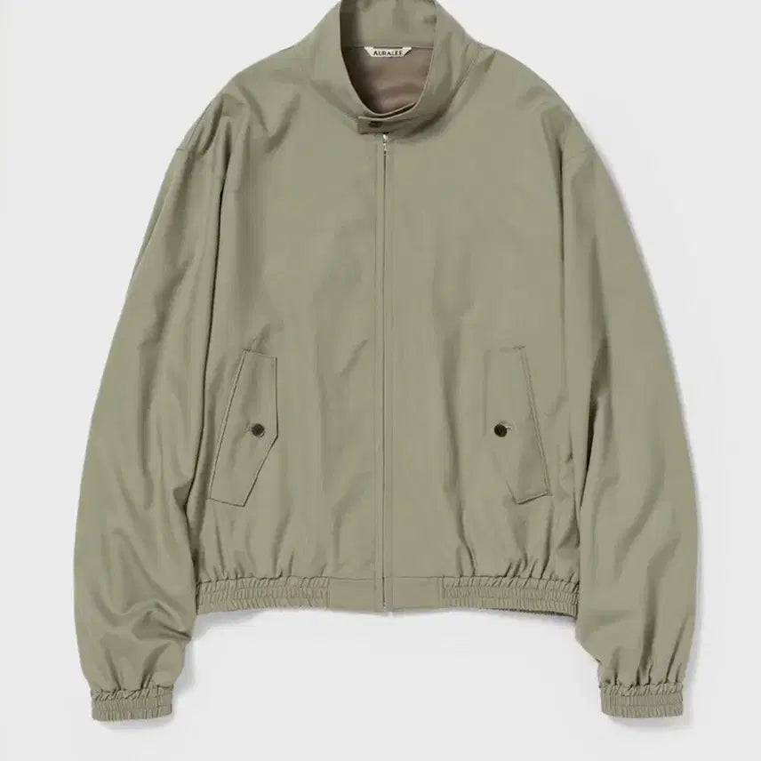 [BUNJANG] Auralee Ultra Fine Tropical Wool Blouson Light Khaki Size 5 / 오라리 / 울트라 파인 트로피칼 울 블루종 라이트 카키 / 5