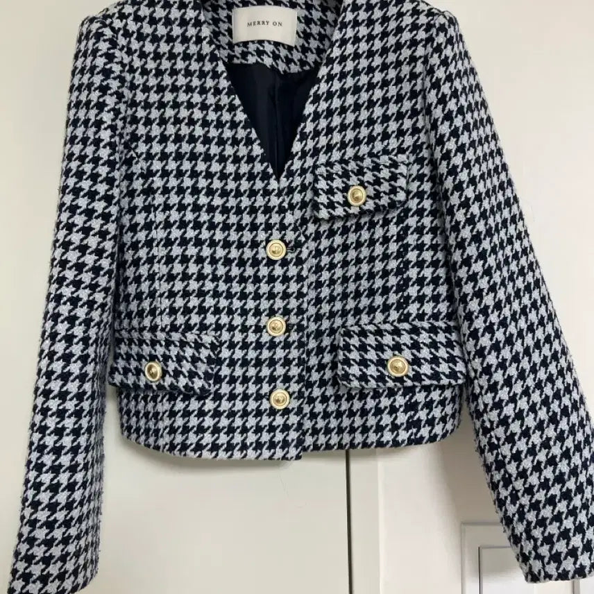 [BUNJANG] Merion Tweed Houndstooth Coat / 메리온 트위드