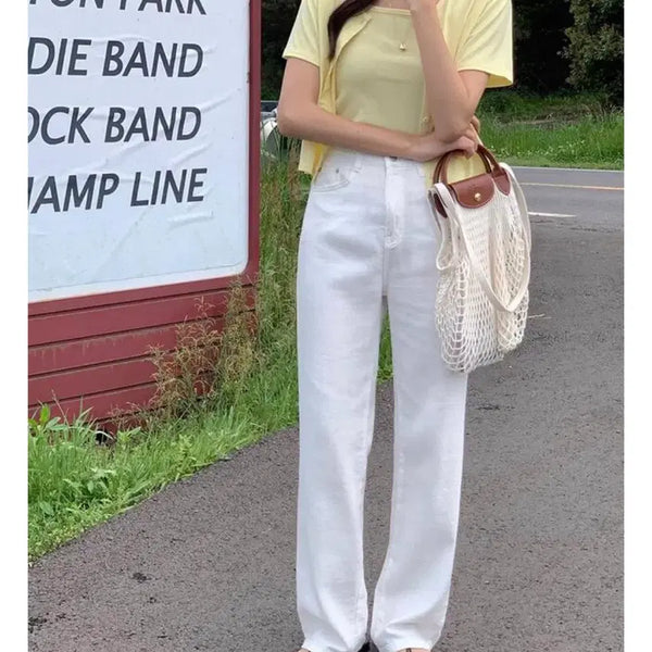 [BUNJANG] Like You Summer Ivory Pants (Size S/Short) / 썸머 아이보리 팬츠