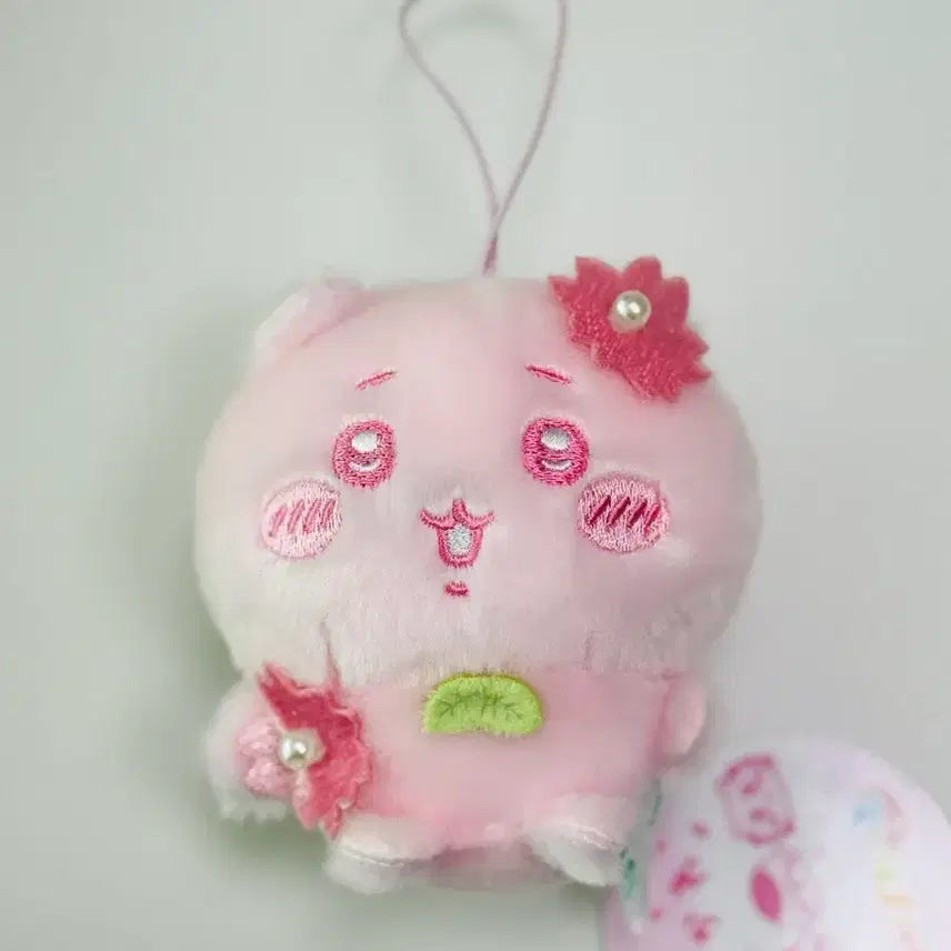 [BUNJANG] Chiiikawa Sakura Cherry Blossom Edition Keyring New / 먼작귀 치이카와 사쿠라 벚꽃에디션 키링 새상품 택O