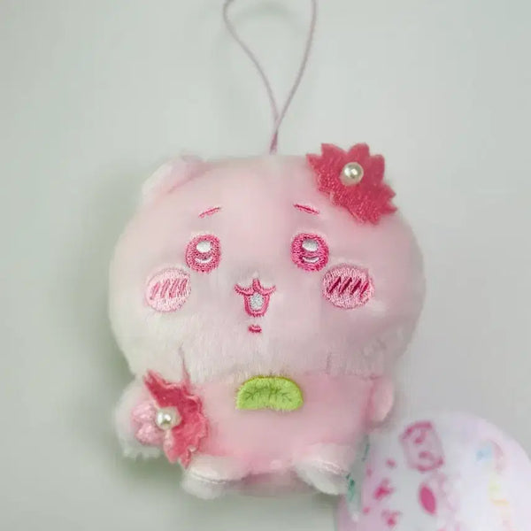 [BUNJANG] Chiiikawa Sakura Cherry Blossom Edition Keyring New / 먼작귀 치이카와 사쿠라 벚꽃에디션 키링 새상품 택O