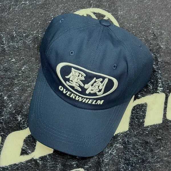 [BUNJANG] Abso Cotton Twill Logo Navy Ball Cap / 압도 원형로고 네이비 볼캡 미시착 새상품