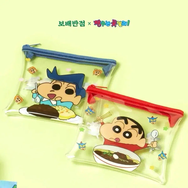 [BUNJANG] Crayon Shin-chan Transparent Pouch / 짱구는 못말려 투명 파우치