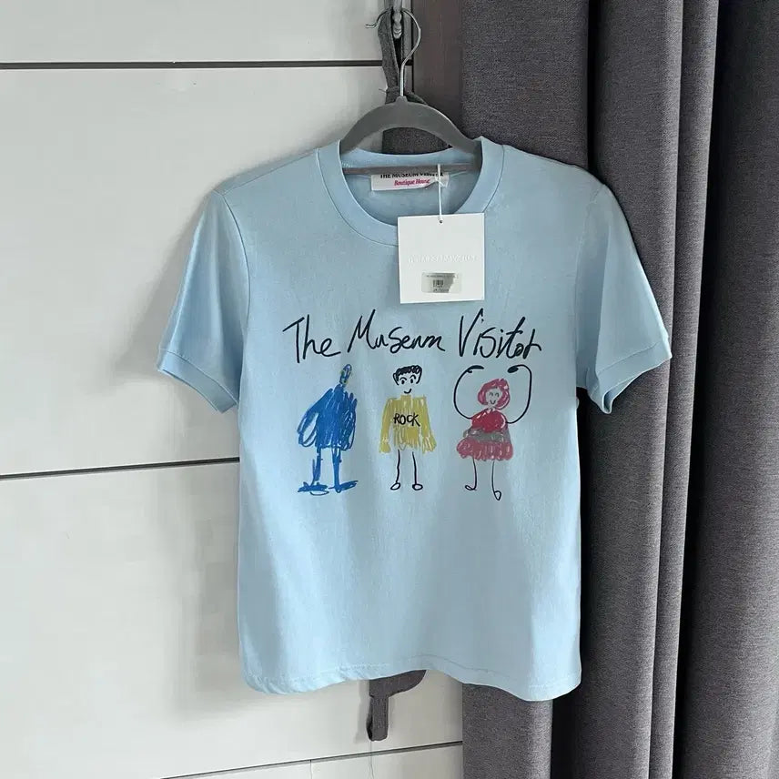 [BUNJANG] The Museum Visitor Child Drawing T-Shirt / 더뮤지엄비지터  S