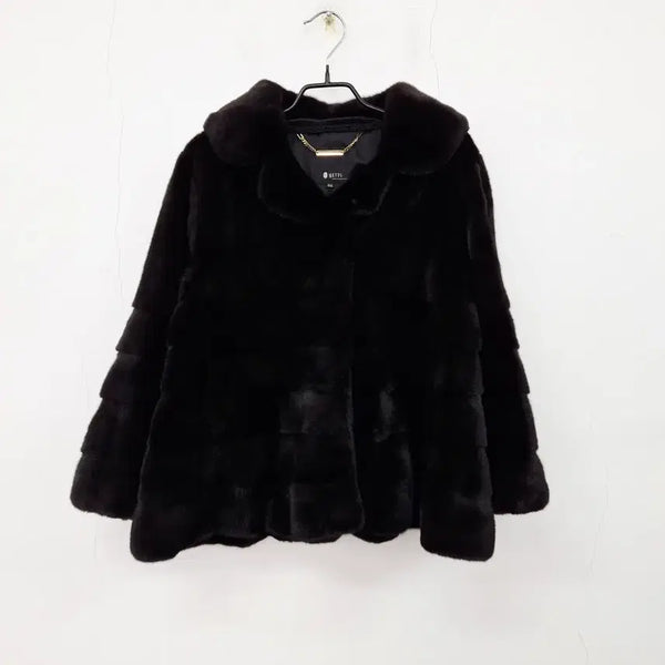 [BUNJANG] YETTS Blackgama American Legend Mink Coat / YETTS 예츠 블랙그라마 아메리칸레전드 칸칸이 밍크 코트 66