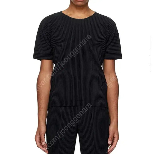 [BUNJANG] Homme Plissé Issey Miyake Black Basic T-shirt / HOMME PLISSE  ISSEY MIYAKE 블랙 베이직 티셔츠