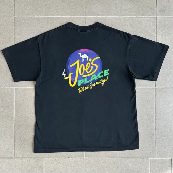 [BUNJANG] Vintage 90s Camel Cigarettes Joe's Place T-Shirt XL / 90s 빈티지 카멜 시가렛 티셔츠 XL Joe's place