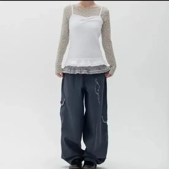 [BUNJANG] Highschool Disco Cargo Pants Navy, Dark Khaki, Charcoal / 하이스쿨디스코 카고 팬츠 네이비 다크 카키 차콜