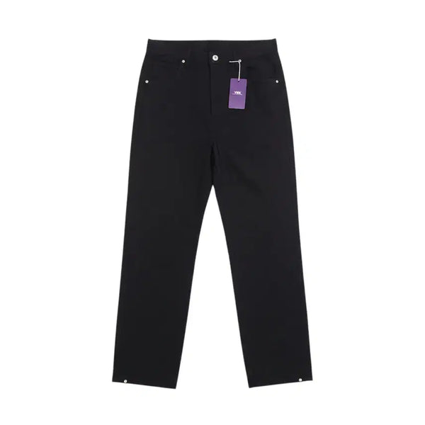 [BUNJANG] YKK 100% Cotton Wide Pants BK / 여성L/ 텍새옷 YKK 100프로 코튼 와이드 팬츠 BK 21-107